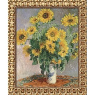 Amanti Art Sunflowers, 1881 by Claude Monet, Framed Canvas Art   23.5