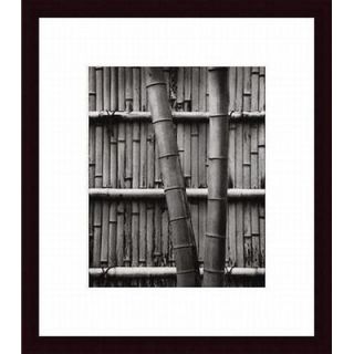Barewalls Bamboo and Wall Wood Framed Art Print