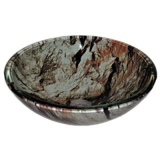 Novatto Cullare Glass Vessel Bathroom Sink   TID 043