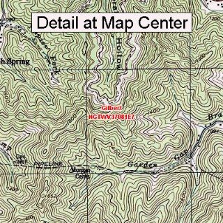 USGS Topographic Quadrangle Map   Gilbert, West Virginia (Folded/Waterproof)  Outdoor Recreation Topographic Maps  Sports & Outdoors