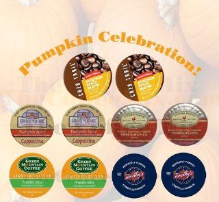 10 Limited Edition Fall PUMPKIN Flavored SUPER sampler 5 Different Pumpkin only Flavors WOW Pumpkin Spice Galore  Coffee Brewing Machine Cups  Grocery & Gourmet Food