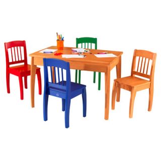 KidKraft Euro Honey Kids 5 Piece Table and Chair Set