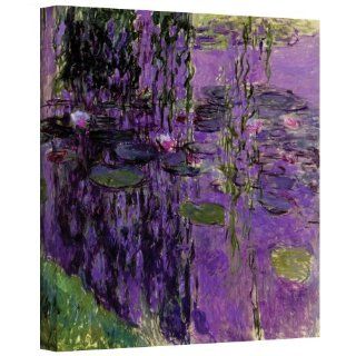 Art Wall Lavender Water Lillie's Gallery Wrapped Canvas by Claude Monet, 18 by 24 Inch   Oil Paintings