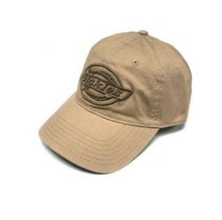 Dickies Men's Embroidered Logo Cap, Khaki, One Size at  Mens Clothing store Baseball Caps