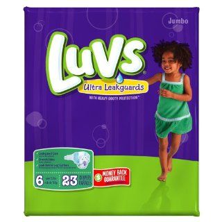 Luvs Jumbo Ultra Leakguard Diapers   Size 6, 21 ct Health & Personal Care