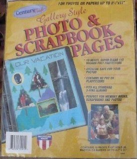 CenturyCraft Gallery Style Photo & Scrapbook pages 8.5 x 11 Page   10 Protectors  