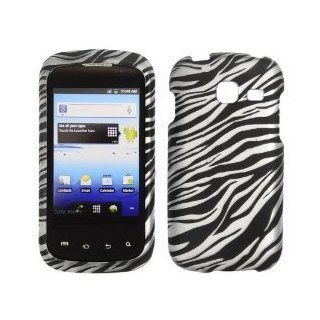 Samsung R730 / Transfix   Transparent Zebra Skin on Silver Rubberized Design Snap On Cover, Hard Plastic Case, Protector   Retail Packaged Cell Phones & Accessories