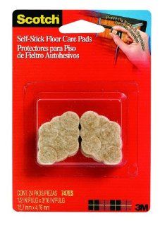3M Scotch Self Stick Rubber Pads, Clear, 18 Pads, 6 Pack   Furniture Pads  