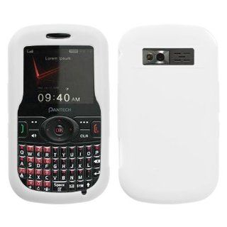 Solid Skin Cover (White) for PANTECH TXT8035 (Caper) Cell Phones & Accessories