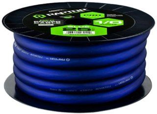 Raptor R51 0 25BL 25 Feet Pro Series Oxygen Free Copper Power Cable, Blue  Vehicle Amplifier Power And Ground Cables 