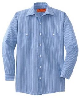CornerStone Red Kap   Long Sleeve Striped Work Shirt CS10 at  Men�s Clothing store