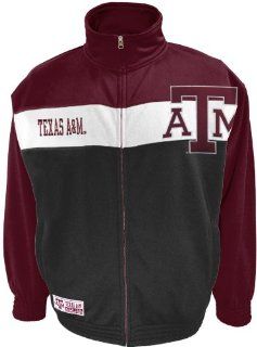 NCAA Texas A&M Aggies Men's Full Court Press Full Zip Track Jacket, Maroon  Sports & Outdoors