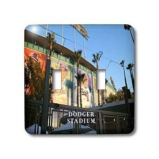 3dRose lsp_100744_2 Front Of Dodger Stadium California Double Toggle Switch   Switch Plates  