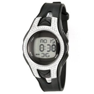 Vernier Women's VNR756 Silver and Black Silicon Strap Digital Watch at  Women's Watch store.
