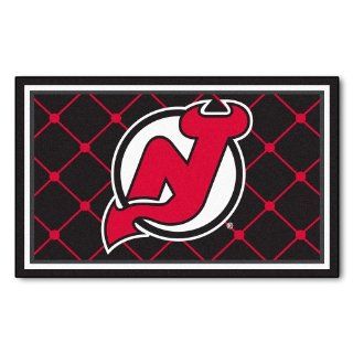 FANMATS NHL New Jersey Devils Nylon Face 4X6 Plush Rug Automotive