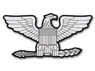 Army Rank COLONEL EAGLE Shaped Sticker (insignia decal)  Other Products  