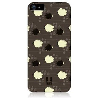 Head Case Designs Cute Sheep Pattern Snap on Glossy Back Case For Apple iPhone 5 Cell Phones & Accessories