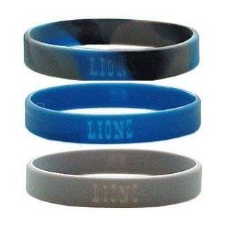 Detroit Lions Rubber Wristbands 3 Pack Sports & Outdoors