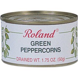 Roland Green Peppercorns in Brine, 1.75 Ounce Cans (Pack of 12)  Grocery & Gourmet Food