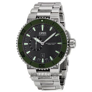 Oris Men's Aquis Divers Black Dial Stainless Steel Bracelet Watch (743 7673 4157MB) Oris Watches