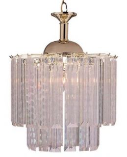 Two Tiere Faux Crystal Bar Chandelier 14"L x 14W"x 19" Tall    