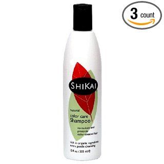 ShiKai Shampoo, Color Care, 12 Ounces (Pack of 3)  Hair Shampoos  Beauty