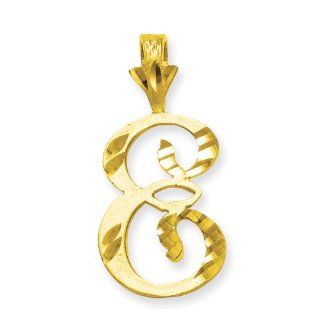 10k Initial E Charm Jewelry