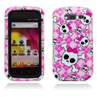 Aimo SAMT769PCIM260 Durable Hard Snap On Case for Samsung Galaxy S Blaze 4G T769   1 Pack   Retail Packaging   Pink Skull Cell Phones & Accessories