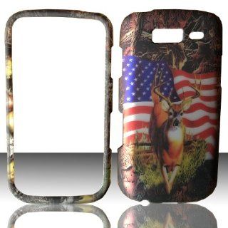 2D Camo USA Flag Samsung Galaxy S Blaze 4G T769 T Mobile Case Cover Hard Phone Case Snap on Cover Rubberized Touch Faceplates Cell Phones & Accessories
