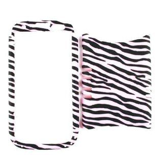 Cell Armor I747 RSNAP TE546 Rocker Snap On Case for Samsung Galaxy S3 I747   Retail Packaging   Black Zebra on Light Pink Cell Phones & Accessories