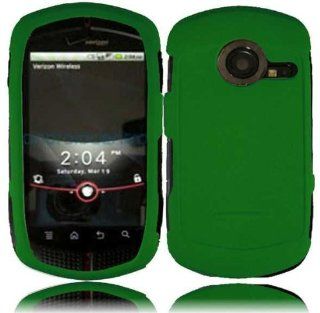 Casio G'zOne C771 Rubberized Cover   Dark Green Cell Phones & Accessories