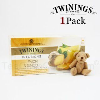 Herbal Tea /Fruit Tea  Twinings Lemon & Ginger Fruit Flavoured & Herbal Infusion Bonus Pack  Grocery & Gourmet Food