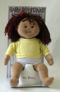 Baby Bottoms 14 inch Hispanic Girl Rag Doll with Potty Toys & Games