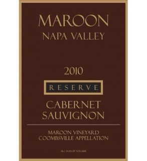 2010 Maroon Reserve Cabernet Sauvignon 750 mL Wine