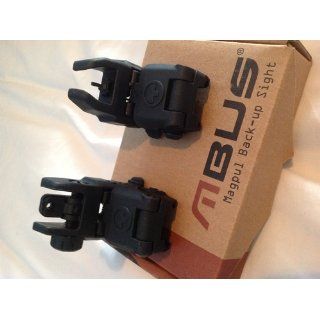 Magpul PTS MBUS Front & Rear Back Up Sight Set Black Color Polymer  Hunting Targets And Accessories  Sports & Outdoors
