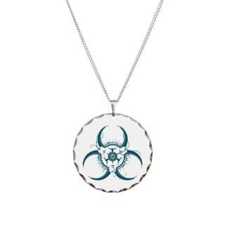 Necklace Circle Charm Biohazard Symbol Artsmith Inc Jewelry