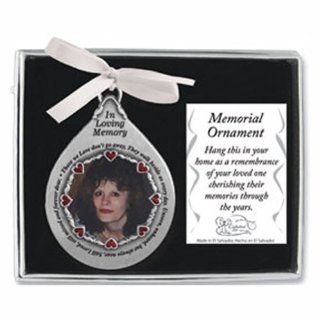 Cathedral Art CO753 In Loving Memory Picture Frame Ornament, 2 3/4 Inch   Decorative Hanging Ornaments