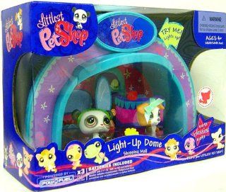 Littlest Pet Shop Exclusive Playset Light Up Dome Shopping Mall Panda & Dog Toys & Games