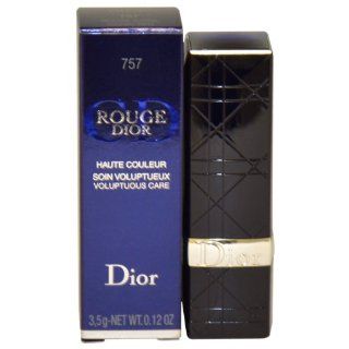 Christian Dior Rouge Dior Voluptuous Care Lipcolor, No. 757 Iconic Red for Women, 0.12 Ounce  Lipstick  Beauty