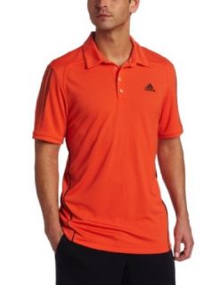 adidas Men's Response Traditional Polo Short Sleeve Top, High Energy/Black, Small  Athletic Shirts  Clothing