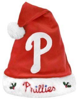 Philadelphia Phillies MLB Santa Hat   2012 Style  Sports Fan Novelty Headwear  Sports & Outdoors