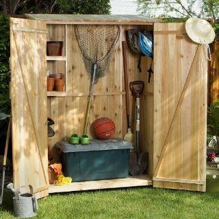 CEDAR ADIRONDACK Outdoor Chairs Tables and Patio Furniture Sets Storage Hutch   Storage Shed   Free Standing Cabinets