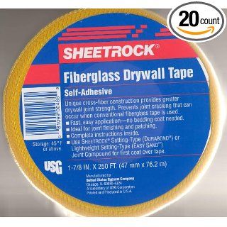 USG J 781C/2 Sheetrock Fiberglass Drywall Tape Large Roll, 250' Length x 1 7/8" Width (Case of 20) Wall Surface Repair Products