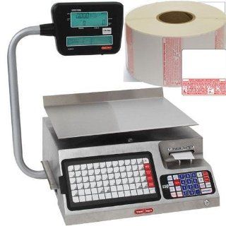 TorRey LSQ 40LKT2 Legal for Trade Label Printing Scale 40 lb x 0.01 lb with 1 case of TR 8040 Safe Handling Lables  Postal Scales 