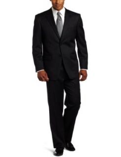 Jones New York Men's 24/7 Total Comfort Stripe Suit, Black, 36/Regular at  Mens Clothing store