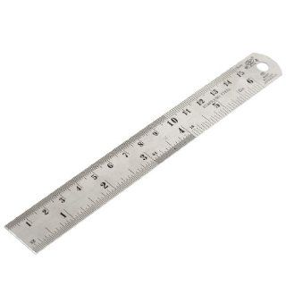 Metric 15cm Stainless Steel Imperial Straight Ruler Measuring Tool 6 Inch   Construction Rulers  