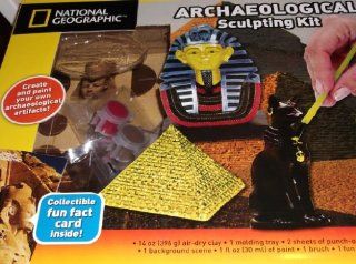 National Geographic Archaeological Egyptian Sand Clay Sculpting Kit Toys & Games
