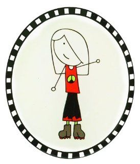 GANZ Sticker   Peace Girl * Laura Kelly Me & My Peeps   Childrens Decorative Stickers