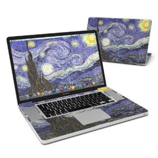 Van Gogh   Starry Night Design Protector Skin Decal Sticker for Apple MacBook Pro 17 inch (Unibody   NO Seperate Touchpad Button) release in Jan 2008 Computers & Accessories