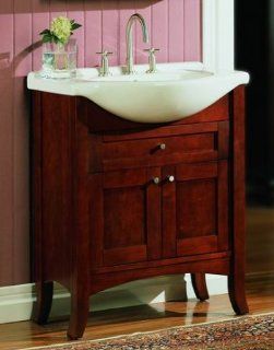Shaker Eurotop Bath Vanity   Fairmont Designs Bathroom Vanity 125 EU26 26" W x 12" D x 34" H    